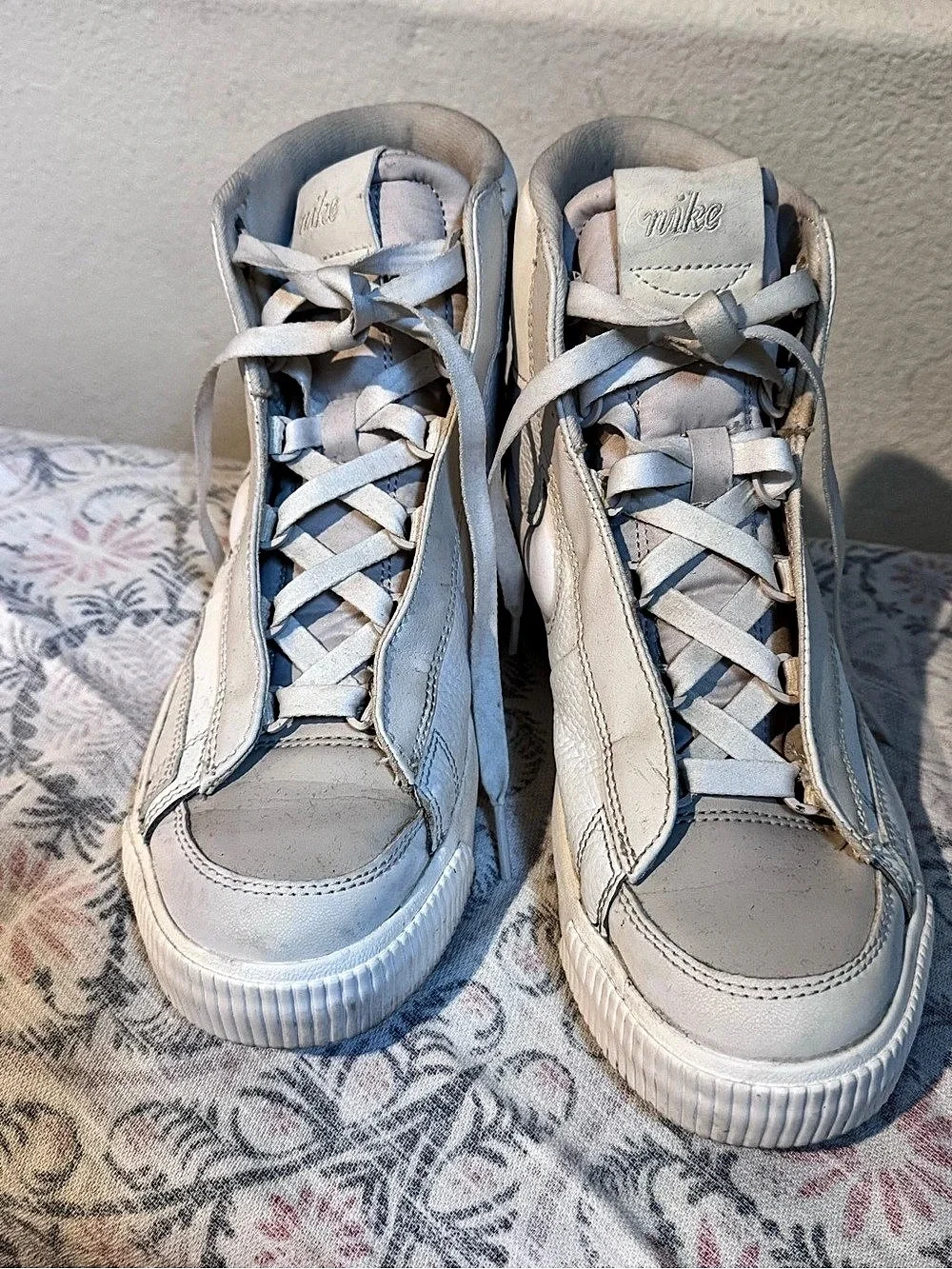 Nike Blazer Mid Rebel XX High-Top Sneakers White & Gray